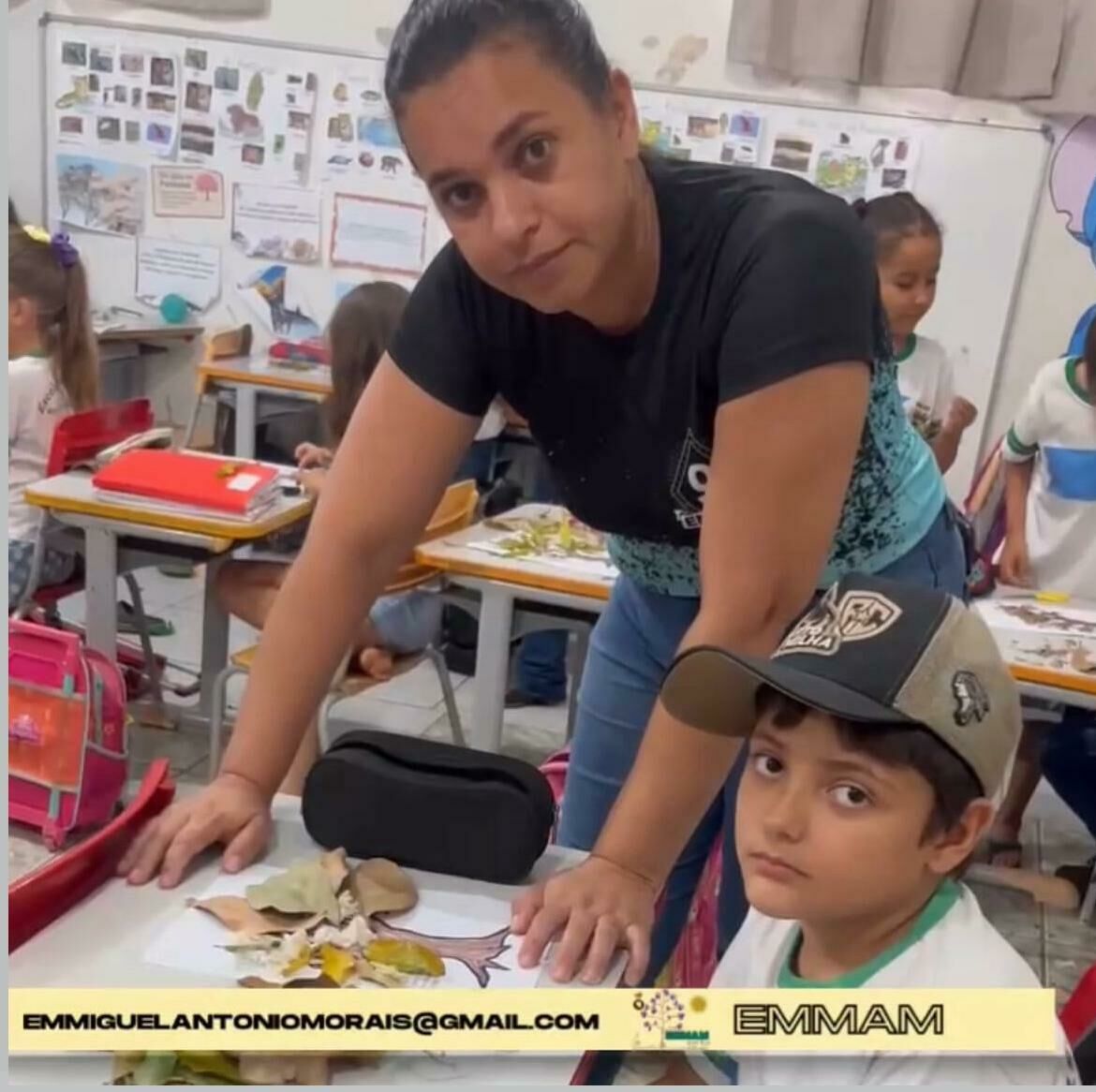 Imagem de compartilhamento para o artigo Conscientização e aprendizado: Alunos de Alcinópolis comemoram Dia da Árvore criando arte com elementos naturais da MS Todo dia